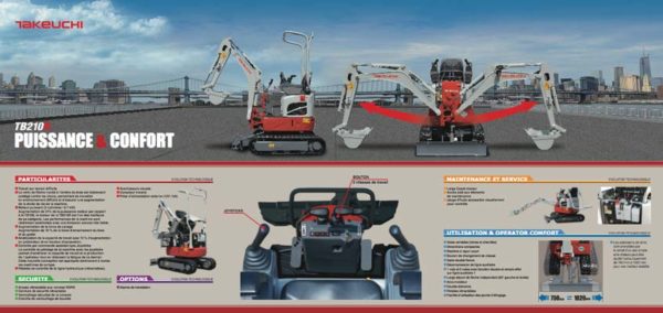 Mini pelle Takeuchi TB210R